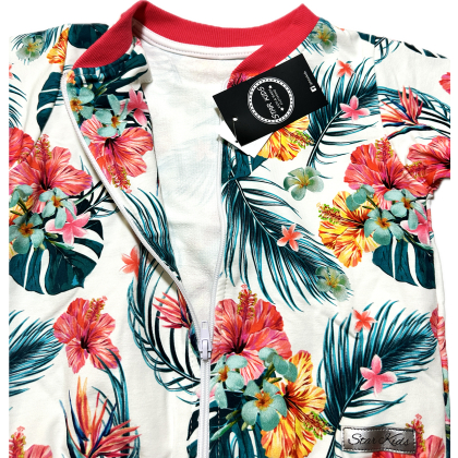 Bluza bawełniana dziewczęca w kwiaty STAR KIDS